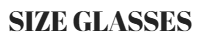 Size glasses logo